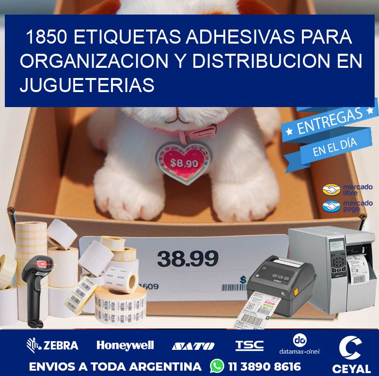 1850 ETIQUETAS ADHESIVAS PARA ORGANIZACION Y DISTRIBUCION EN JUGUETERIAS