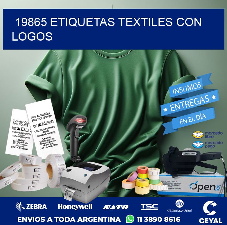 19865 ETIQUETAS TEXTILES CON LOGOS
