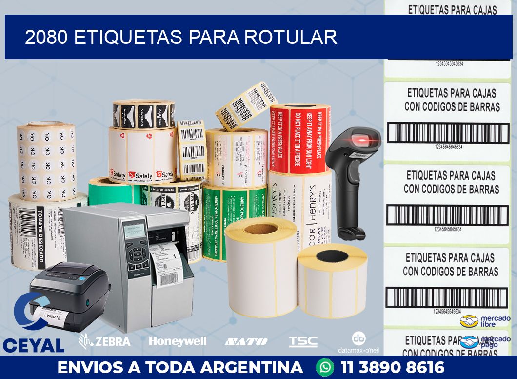 2080 ETIQUETAS PARA ROTULAR