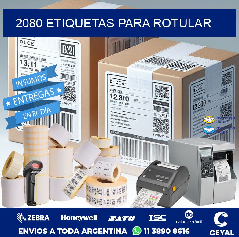 2080 ETIQUETAS PARA ROTULAR