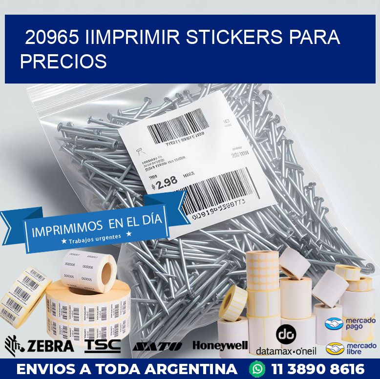 20965 IIMPRIMIR STICKERS PARA PRECIOS