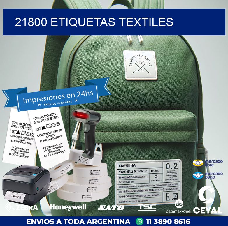 21800 ETIQUETAS TEXTILES