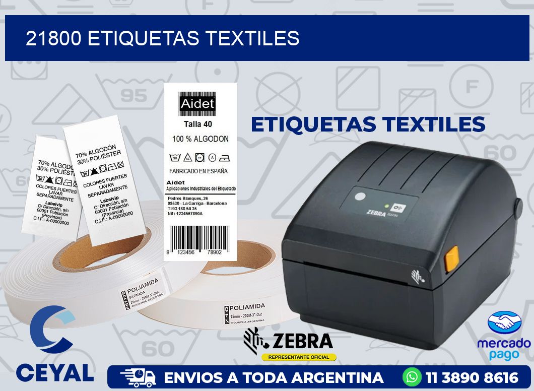 21800 ETIQUETAS TEXTILES
