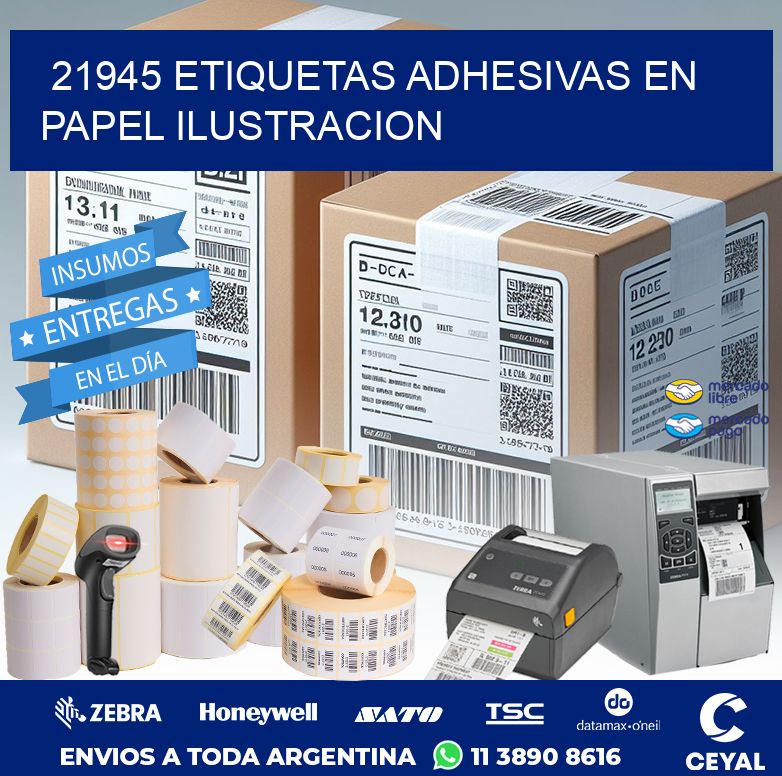 21945 ETIQUETAS ADHESIVAS EN PAPEL ILUSTRACION