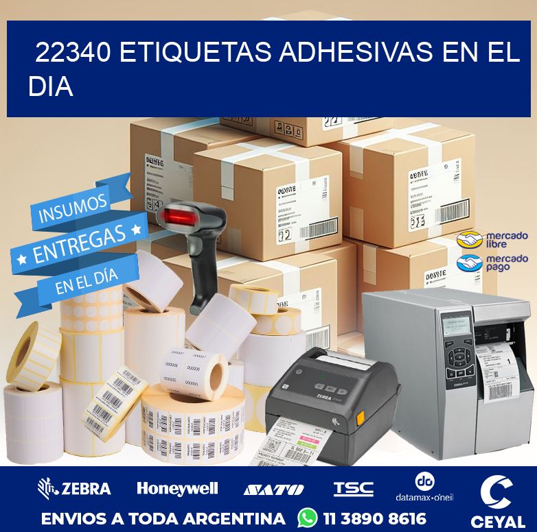 22340 ETIQUETAS ADHESIVAS EN EL DIA