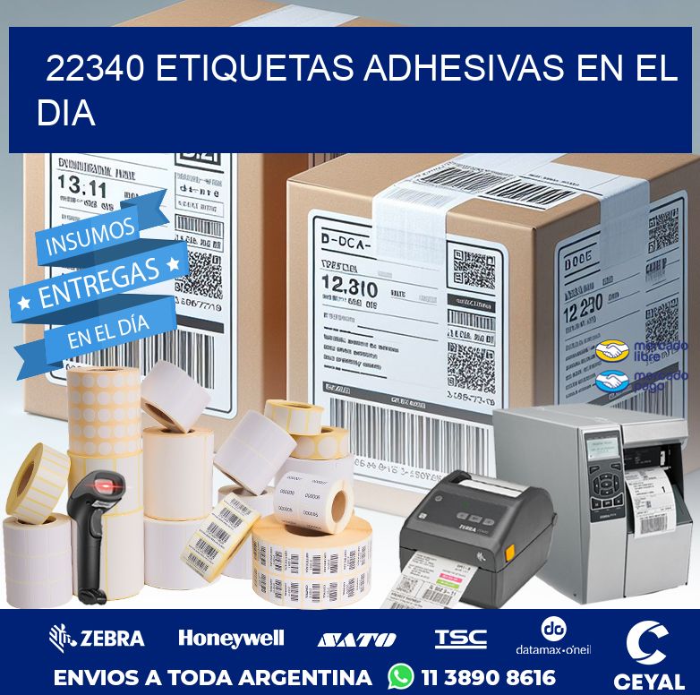 22340 ETIQUETAS ADHESIVAS EN EL DIA