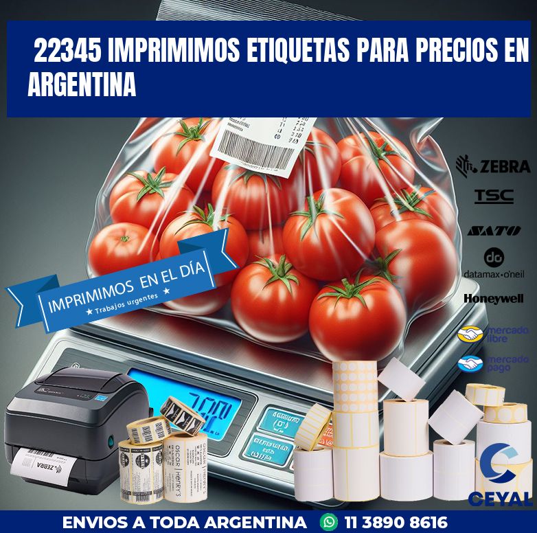 22345 IMPRIMIMOS ETIQUETAS PARA PRECIOS EN ARGENTINA