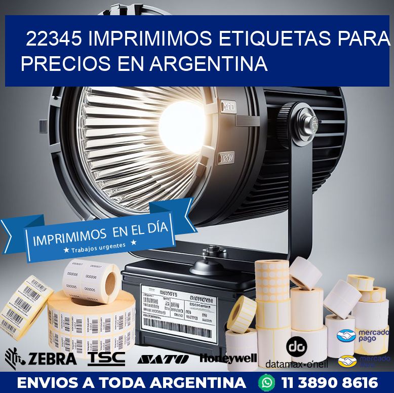 22345 IMPRIMIMOS ETIQUETAS PARA PRECIOS EN ARGENTINA