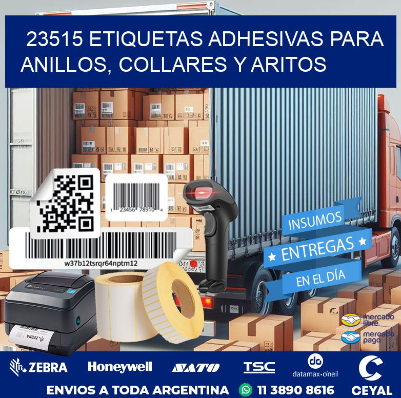23515 ETIQUETAS ADHESIVAS PARA ANILLOS, COLLARES Y ARITOS