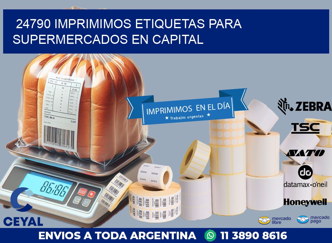 24790 IMPRIMIMOS ETIQUETAS PARA SUPERMERCADOS EN CAPITAL