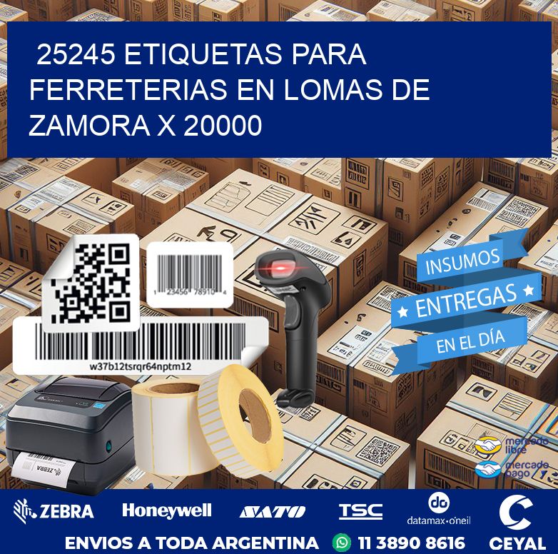 25245 ETIQUETAS PARA FERRETERIAS EN LOMAS DE ZAMORA X 20000