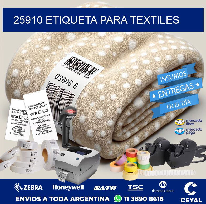 25910 ETIQUETA PARA TEXTILES