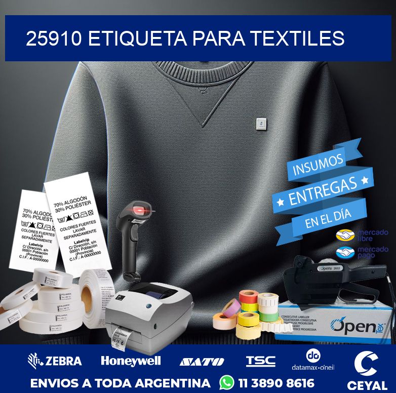 25910 ETIQUETA PARA TEXTILES