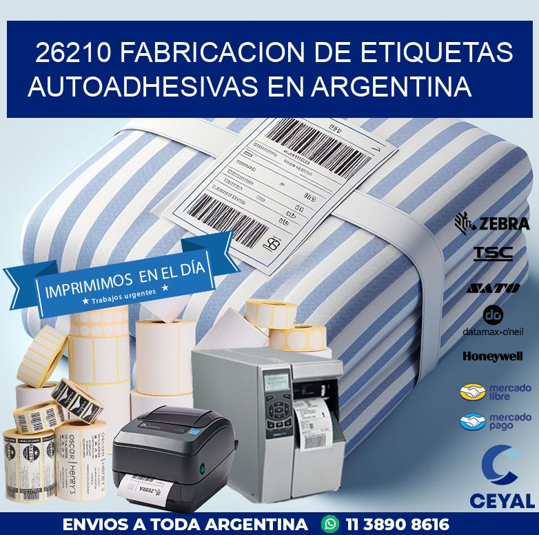 26210 FABRICACION DE ETIQUETAS AUTOADHESIVAS EN ARGENTINA