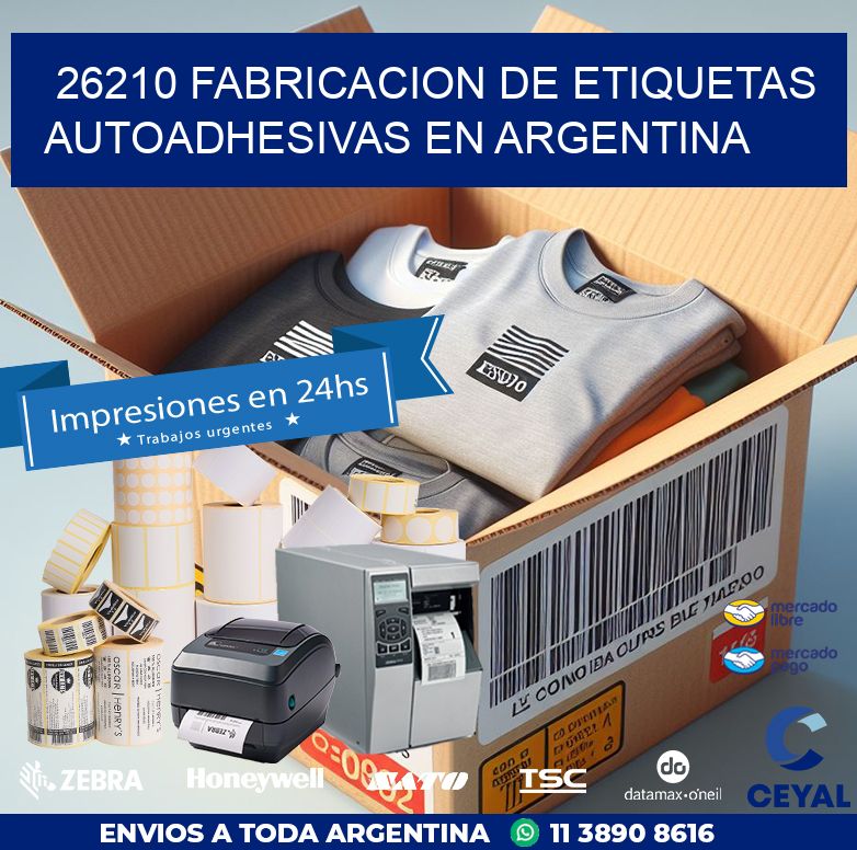 26210 FABRICACION DE ETIQUETAS AUTOADHESIVAS EN ARGENTINA