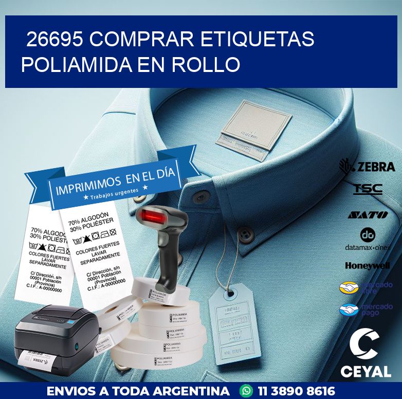 26695 COMPRAR ETIQUETAS POLIAMIDA EN ROLLO