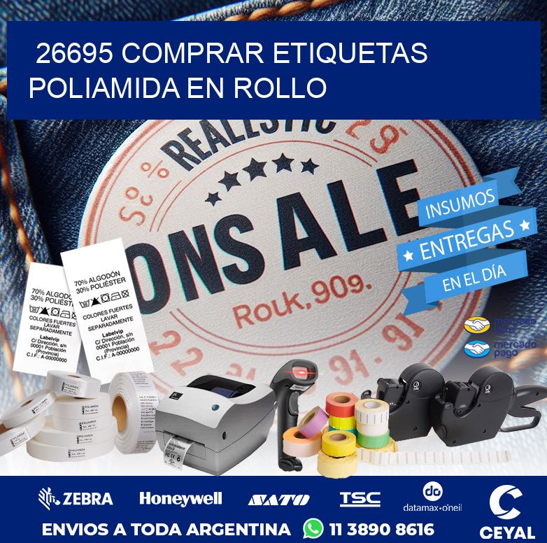 26695 COMPRAR ETIQUETAS POLIAMIDA EN ROLLO