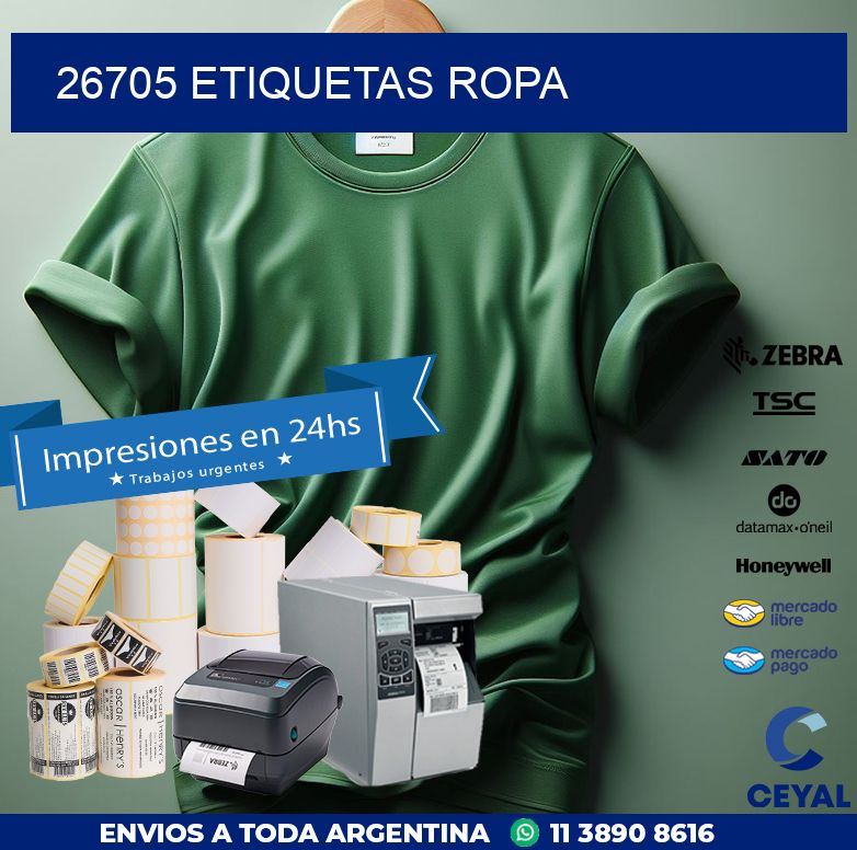 26705 ETIQUETAS ROPA