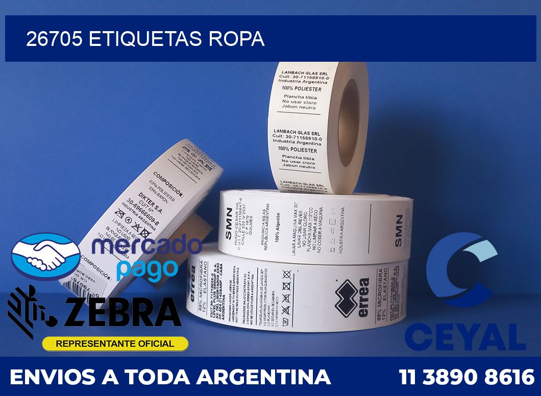 26705 ETIQUETAS ROPA