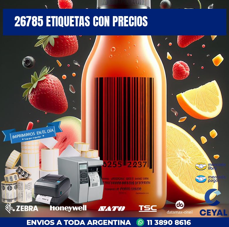 26785 ETIQUETAS CON PRECIOS