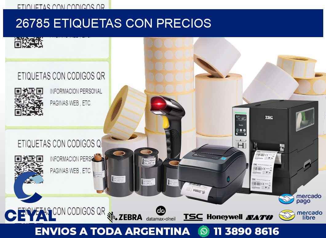 26785 ETIQUETAS CON PRECIOS