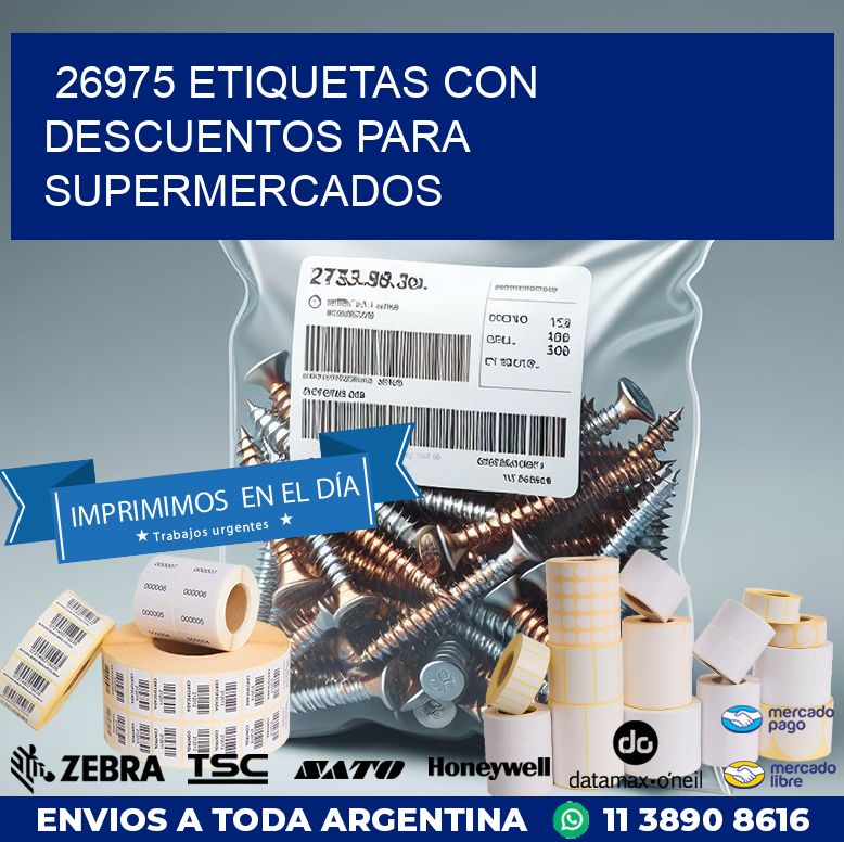 26975 ETIQUETAS CON DESCUENTOS PARA SUPERMERCADOS