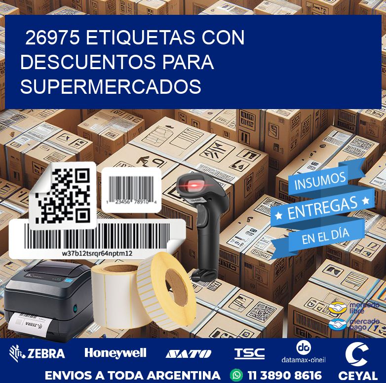 26975 ETIQUETAS CON DESCUENTOS PARA SUPERMERCADOS