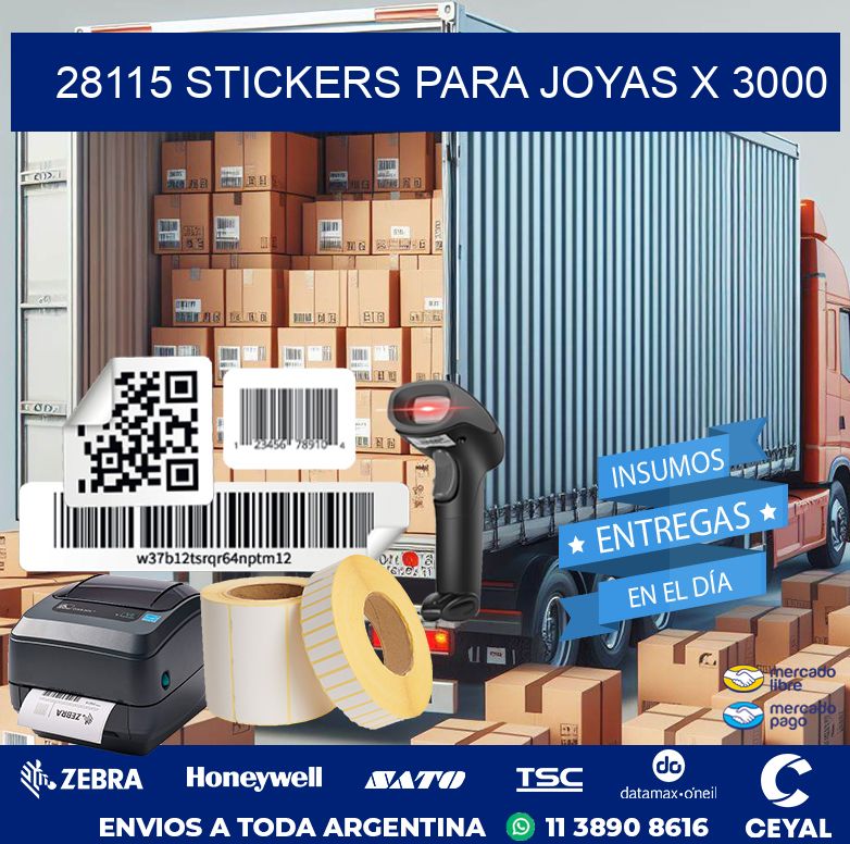 28115 STICKERS PARA JOYAS X 3000