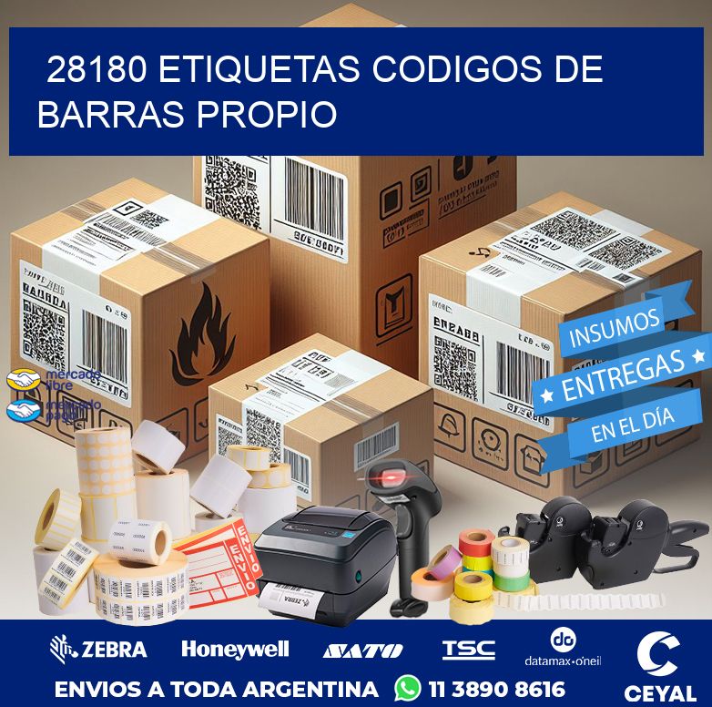 28180 ETIQUETAS CODIGOS DE BARRAS PROPIO