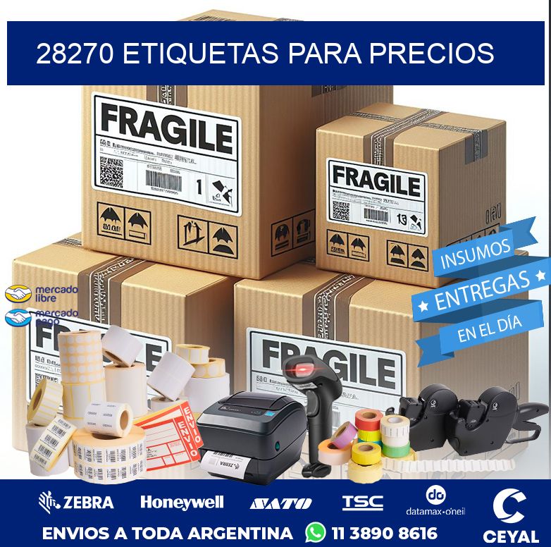 28270 ETIQUETAS PARA PRECIOS