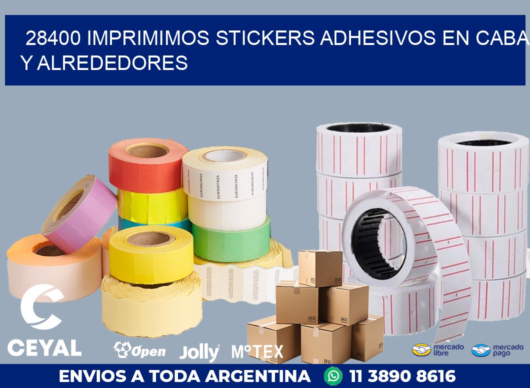 28400 IMPRIMIMOS STICKERS ADHESIVOS EN CABA Y ALREDEDORES