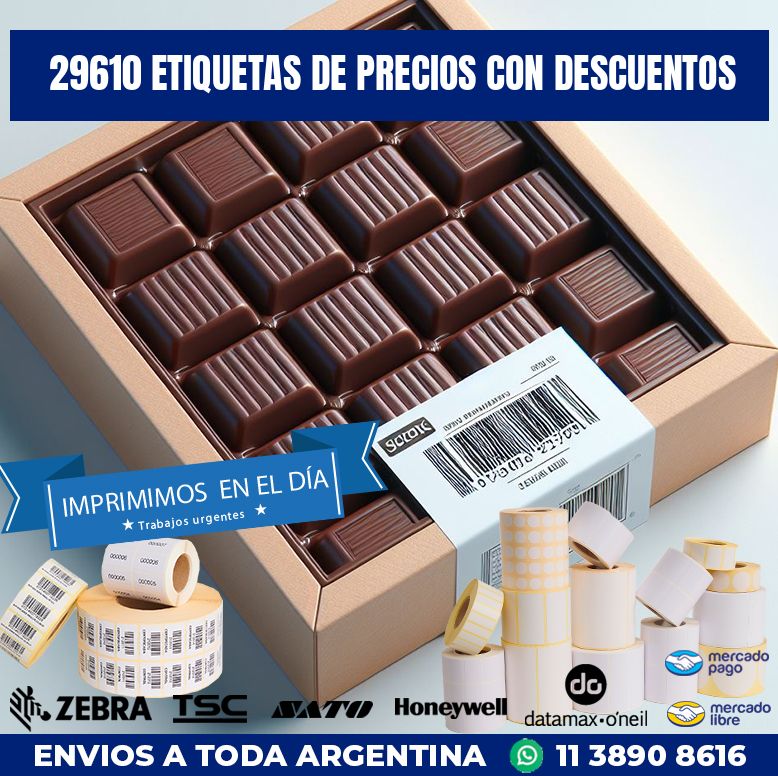 29610 ETIQUETAS DE PRECIOS CON DESCUENTOS