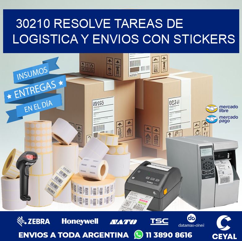 30210 RESOLVE TAREAS DE LOGISTICA Y ENVIOS CON STICKERS