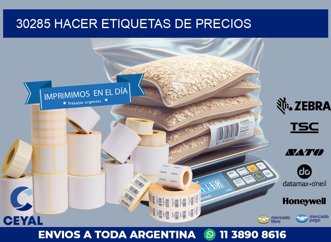 30285 HACER ETIQUETAS DE PRECIOS