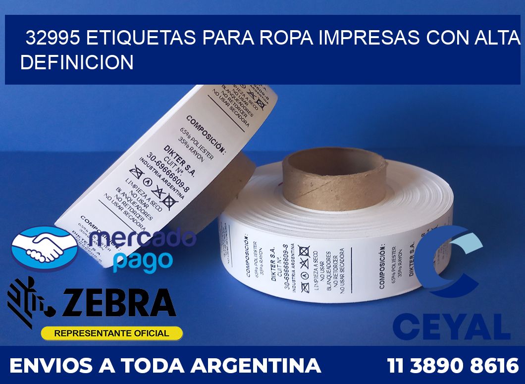 32995 ETIQUETAS PARA ROPA IMPRESAS CON ALTA DEFINICION