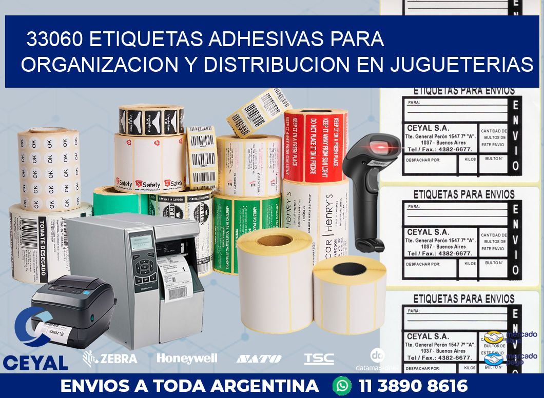 33060 ETIQUETAS ADHESIVAS PARA ORGANIZACION Y DISTRIBUCION EN JUGUETERIAS