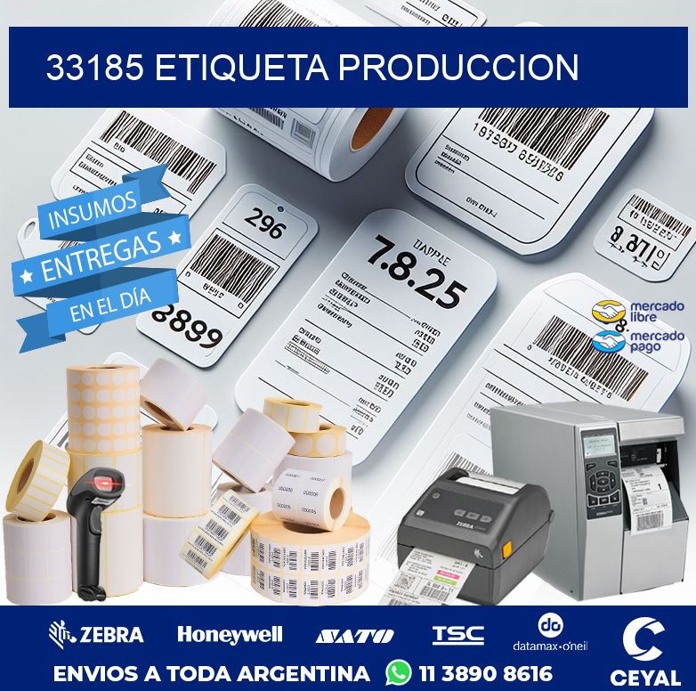33185 ETIQUETA PRODUCCION