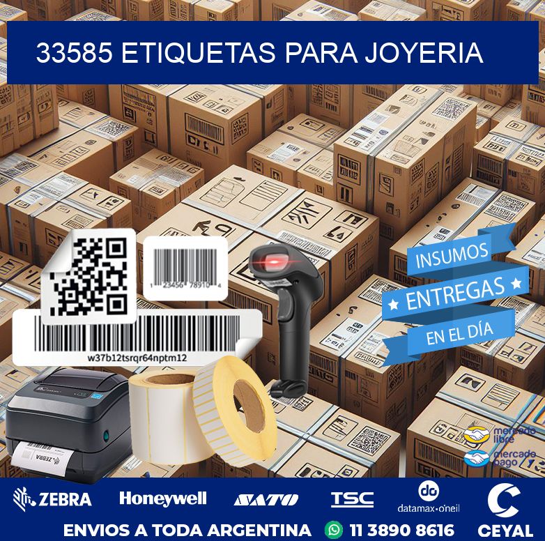 33585 ETIQUETAS PARA JOYERIA