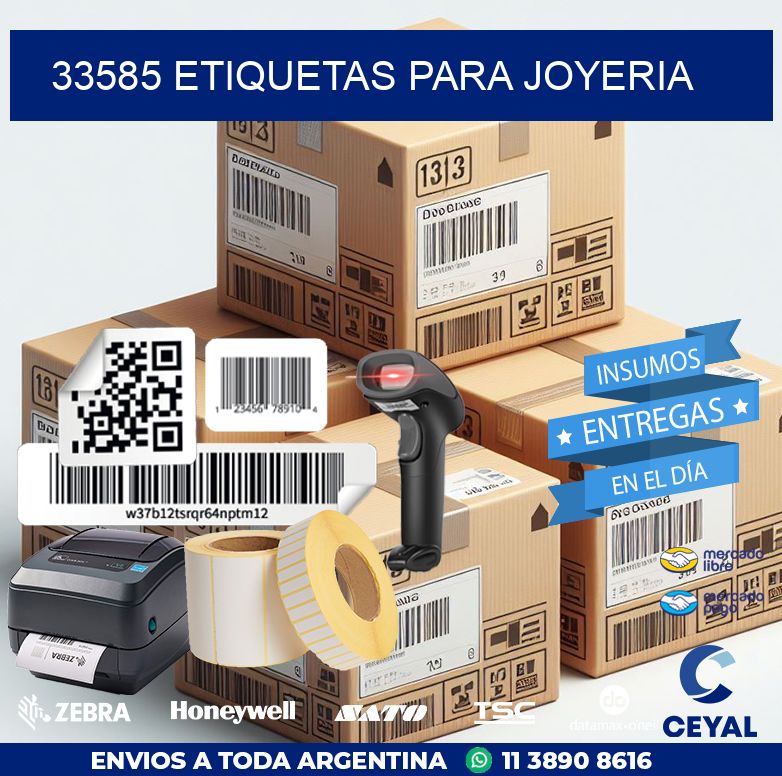 33585 ETIQUETAS PARA JOYERIA