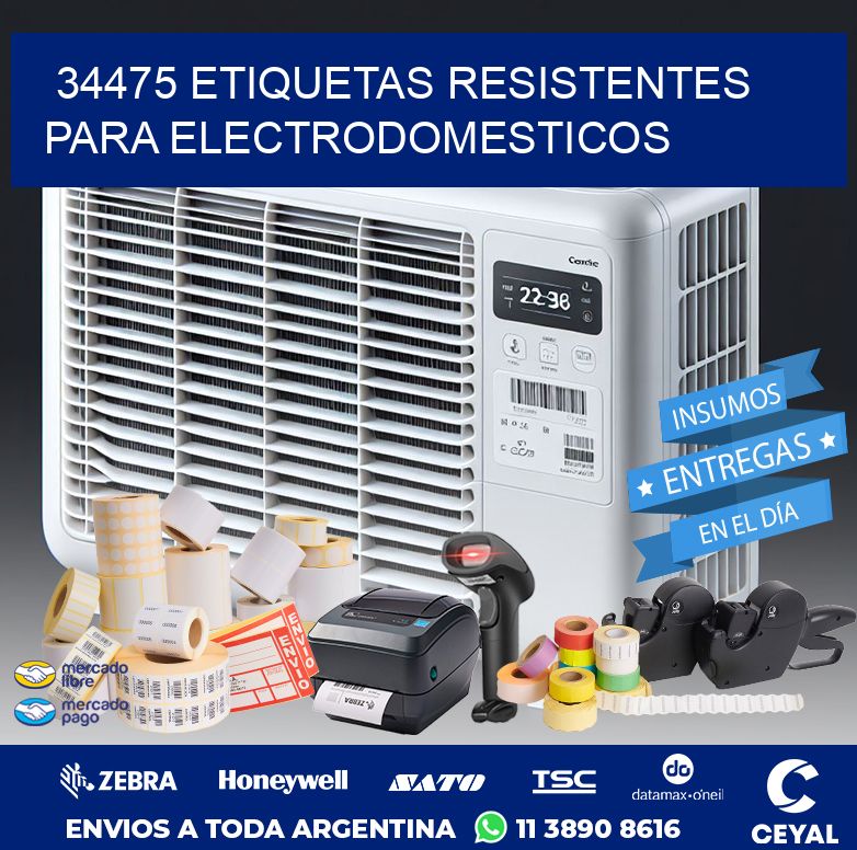 34475 ETIQUETAS RESISTENTES PARA ELECTRODOMESTICOS