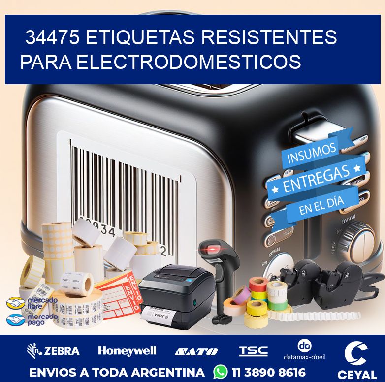 34475 ETIQUETAS RESISTENTES PARA ELECTRODOMESTICOS