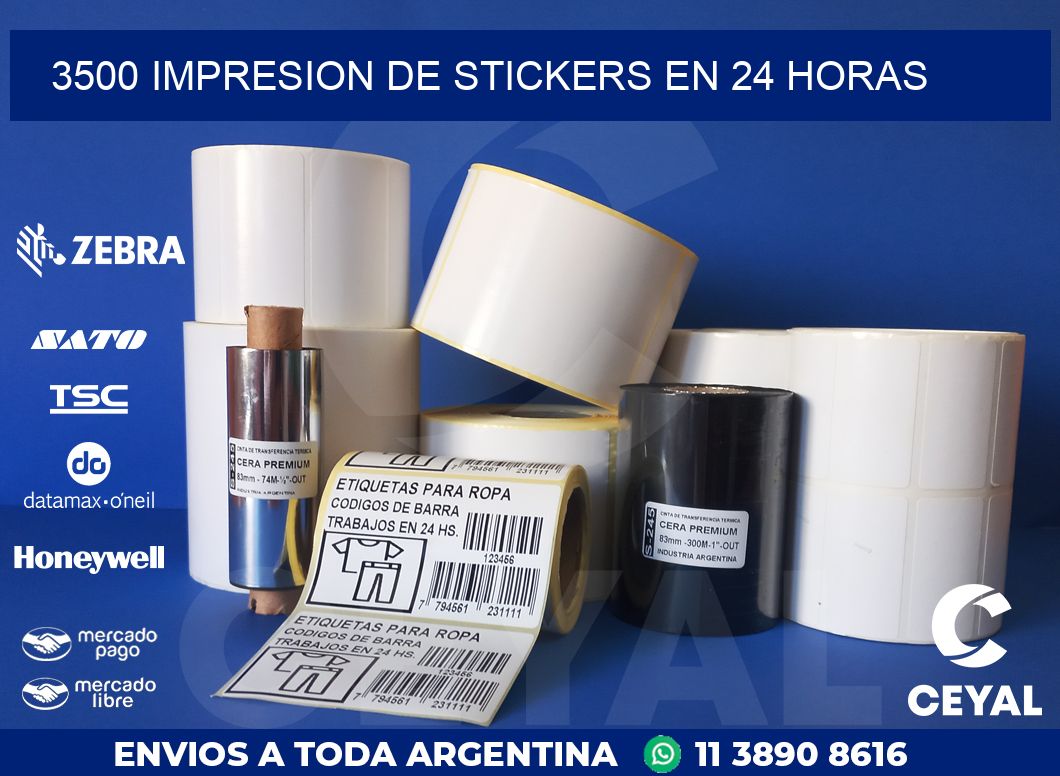 3500 IMPRESION DE STICKERS EN 24 HORAS