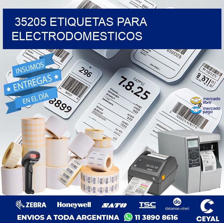 35205 ETIQUETAS PARA ELECTRODOMESTICOS