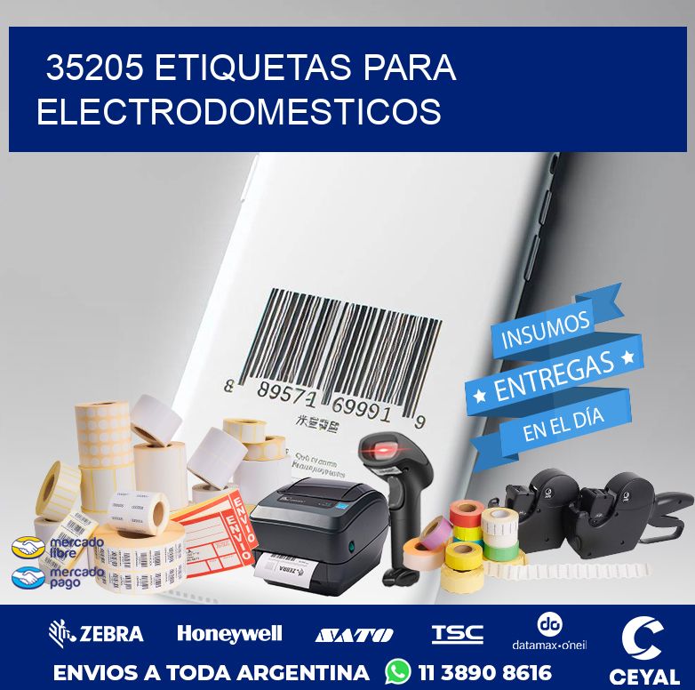 35205 ETIQUETAS PARA ELECTRODOMESTICOS