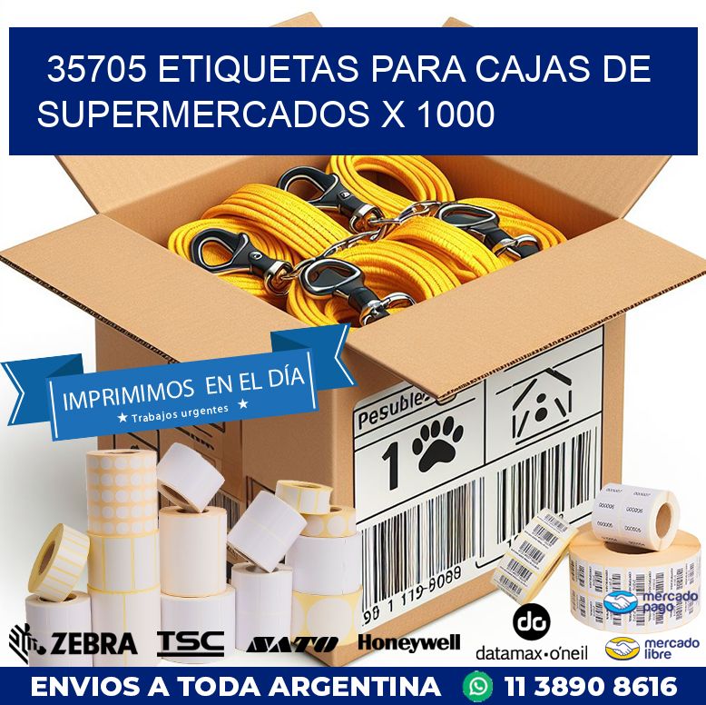 35705 ETIQUETAS PARA CAJAS DE SUPERMERCADOS X 1000