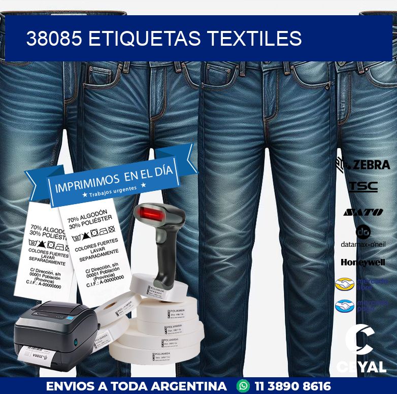 38085 ETIQUETAS TEXTILES