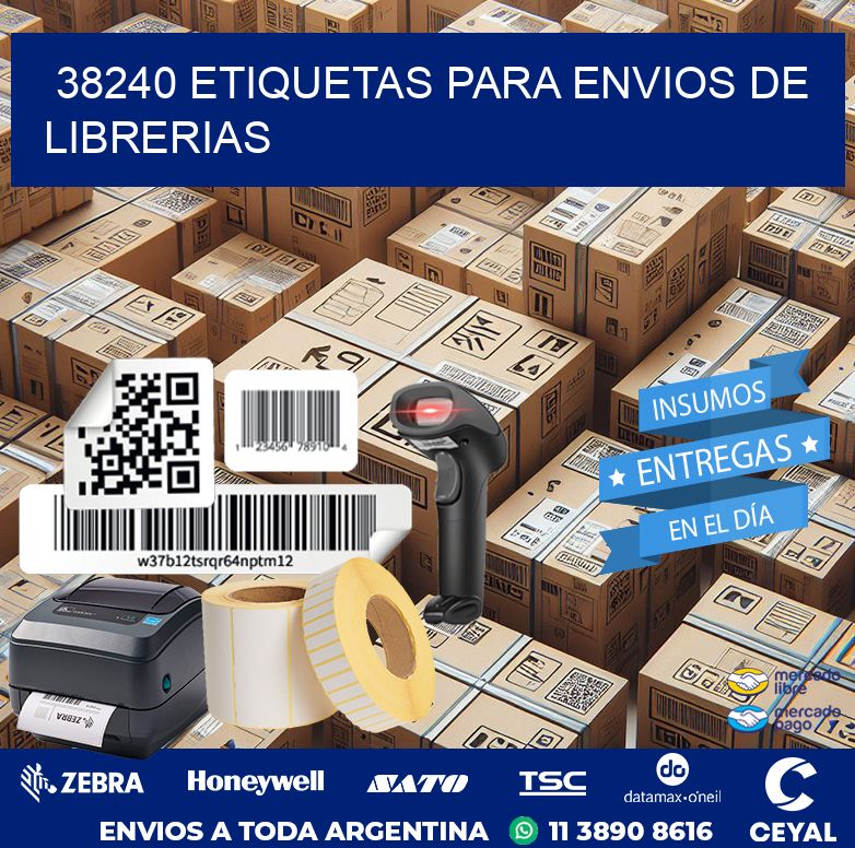 38240 ETIQUETAS PARA ENVIOS DE LIBRERIAS