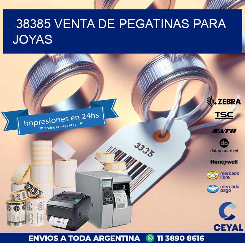 38385 VENTA DE PEGATINAS PARA JOYAS
