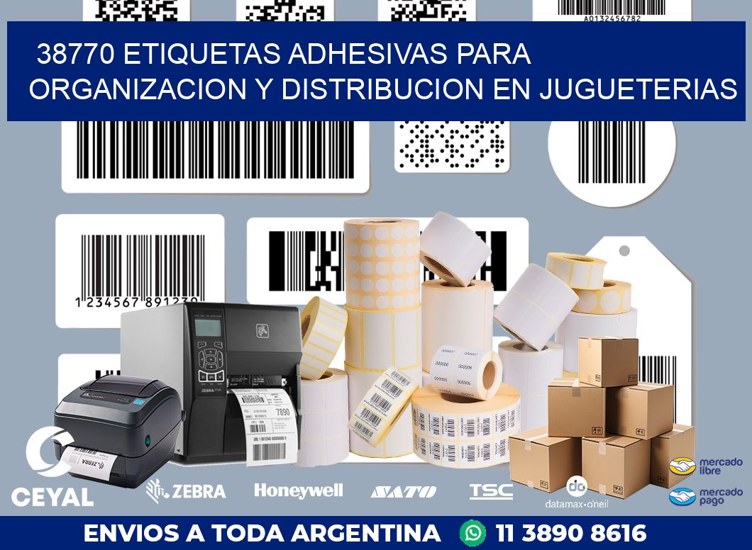 38770 ETIQUETAS ADHESIVAS PARA ORGANIZACION Y DISTRIBUCION EN JUGUETERIAS