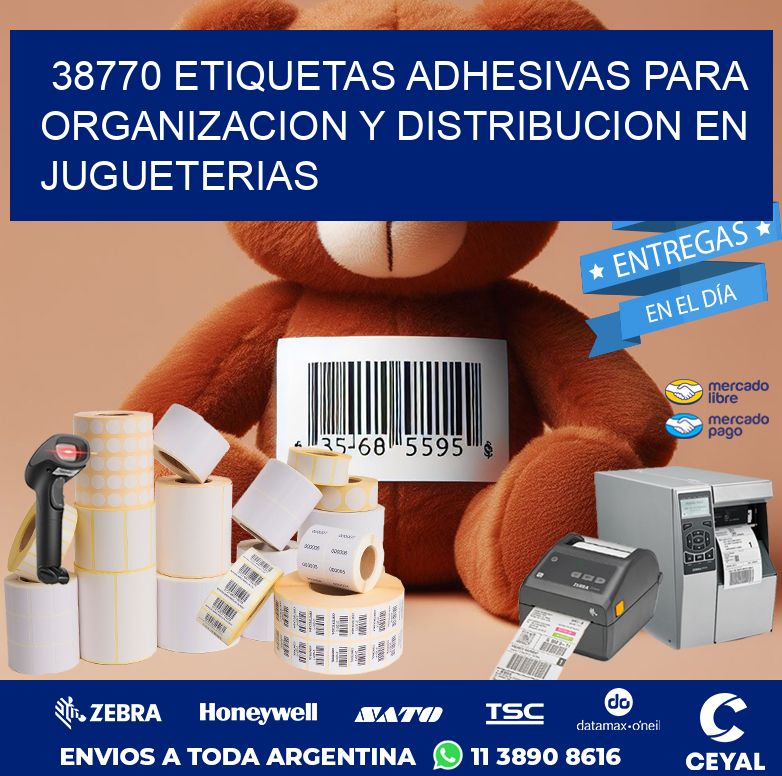 38770 ETIQUETAS ADHESIVAS PARA ORGANIZACION Y DISTRIBUCION EN JUGUETERIAS